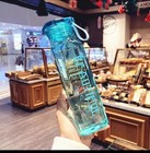 Portable Glass Water Bottle 500ml Bleu Good For Work picnic outting   1 Pck 