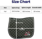 New Equine English Saddle Pad For Horses - All Purpose Quilted  Olive Green