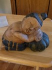 Antique Carved Chinese Children Asleep On Pumpkins Unique Rare