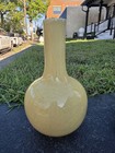 Wonderful Vintage Yellow Porcelain Vase