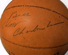 Signed Wilt Chamberlain Autographed Basketball W Coa Nba Lakers