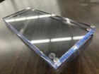 Solid Clear Acrylic Rectangle Block Display Base 8-3 8  X 3-1 2  X 1 2    Thick