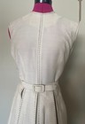 Vintage 1960s Womens Shan Tail Belted Pleated Dress Nwt  Size 10