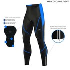 Thermal Padded Cycling Tights Mens Winter Bike Pants Fleece Bicycle Leggings