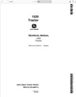 John Deere 1520 Tractor Technical Manual Service Repair Operators Tm1012 Usb Pdf