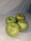 Artificial Fake Faux Apple Fruit  Lot Of 4  Realistic Quality Green Granny Smith