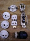 Vintage Lot Of Porcelain Push Button   Outlet Switches Lot Make Offer