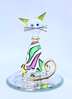 Baron Crystal Cool Cat S4 125 Real 22 Kt Gold With Swarovski Elements