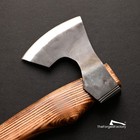 Survival Viking Bushcraft Axe Carbon Steel Outdoors Camping Hatchet Ash Wood