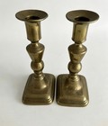Stunning Pair Of Antique Brass Candlesticks  c 1870-1890 
