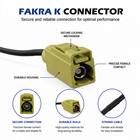 New Satellite Radio Antenna Fakra K Curry Female Connector Sirius Xm Car Vehicle