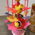 Orig 1940 s Celluloid Spinning Chick Wind-up Toy - Made In Japan With Key  Box