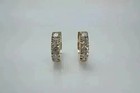3 00ct Round Cut Lab Created Diamond Men s Hoop Earrings 14k Yellow Gold Plated