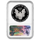 2017-w  1 1-oz Proof American Silver Eagle Ngc Pf70uc Brown Label