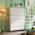 Tall Dresser For Bedroom  Fabric Dresser Storage Tower With 16 Drawers  Chest Of