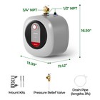 2 5 Gallon Electric Mini Tank Water Heater For Rvs Home Kitchen Compact Storage