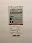 Stephen King Misery London Theater Advertising Flyer Sharon Gless Bill Paterson