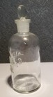 Vintage Apothecary Wheaton Glass Medicinal Alcohol Bottle With Stopper