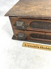 Sewing Thread Box 2 Drawer General Store Counter Display 1890 Original Antique
