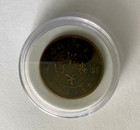 China Qing Dynasty 10 Cash 1902 Copper Dragon Coin Circulated W  Display Box