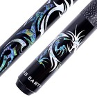 58 Inch Hand-painted Series 2-piece Billiard Pool Cue Stick With 21oz Black