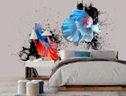 3d Ink Goldfish G7004 Wallpaper Wall Murals Removable Self-adhesive Honey
