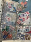 200  Vintage Stamp Collection Book Europe  Asia  Middle East  Africa  South Amer