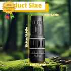 16x52 High Powered Monocular Telescope For Adults With Upgraded 52mm Objective L