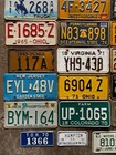 Vintage 1940-1999 Craft Resale Bulk Decorator License Plate Lot 27 States Canada