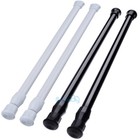 2pcs Shower Curtain Rod  23 6-44 3 Inch Adjustable Tension Curtain Rod no Drill