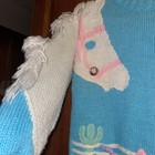 Vtg Rare 80s Horse Pony Sweater Mane Little Pony By Sister Sister ugly Sweater