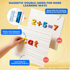 White Board Dry Erase  Small Magnetic Lined White Board Set  Double Sided Magnet