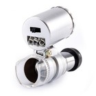 60x Magnifying Loupe Jewelry Jewelers Pocket Magnifier Loop Eye Glass Led Light
