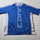 Men   s Cannondale Cycling Jersey Short Sleeve Size Xl Flags