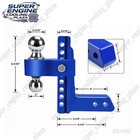 8  Drop 2  Receiver Adjustable Towing Hitch Dual Ball Mount Trailer 12500lb 