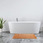 Dicunoy Bamboo Bath Mat  Bathroom Shower Rug  Wooden Toilet Doormats For Shower