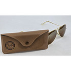 Vtg B l Ray-ban Aviator Sunglasses     Gold Frame With B-15 Brown Lenses