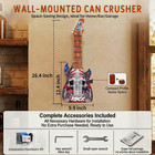 615 Guitar Pneumatic Can Crusher 16oz Soda Cans wall-mounted Heavy Duty Can Smas