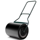 20  Lawn Roller Water Sand Filled Push Tow Behind Roller Black