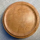 Vintage Artisan Wood Box Trinkets Jewelry Hand Turned With Lid