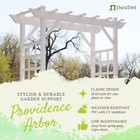Dura-trel Providence Arbor 64 X 85 Inch Garden Arch Lattice Trellis  open Box 