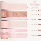 6 Rolls 40 Yards Pink Chiffon Silk Satin Ribbon Gift Wrap Craft Wedding Decor