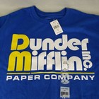 The Office Dunder Mifflin Inc Men s Med Blue Short Sleeve T-shirt 100  Cotton