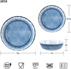 Melamine Dinnerware Set Of 12 Pcs Dinner Dishes Set For Indoor And Outdoor Use