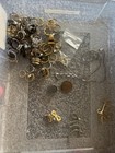 Vintage Junk Drawer Jewelry Lot Rings Chains Etc