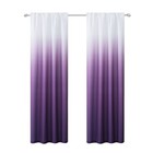 Set Of Two 84   Purple Ombre Window Curtain Panels