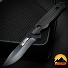 Black 8  Survival Full Tang Tactical Fixed Blade Skinner Knife With Sheath
