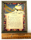 Vintage 1931 Art Deco Framed Motto Print  funny  Sailboat Poem Pretty Wood Frame