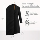 Zippered Cotton Black Garment Bag