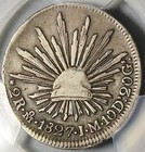 1827-mo Pcgs Vf 20 Mexico City 2 Reales Cap Rays Scarce Coin Pop 2 4  25060302c 